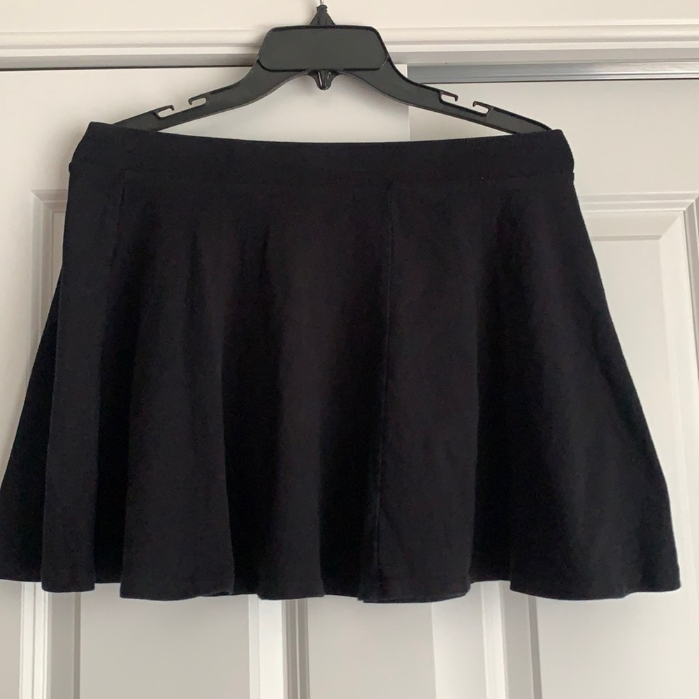 Black cotton mini skirt! Size XL but fits like M
